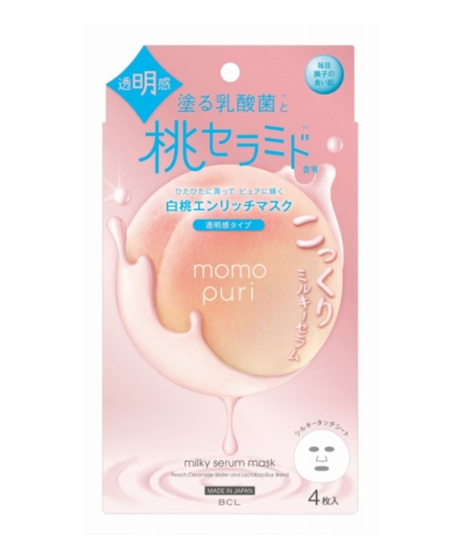 Ihonhoito BCL | [Bcl] Momopuri Milky Serum Mask 4Pcs