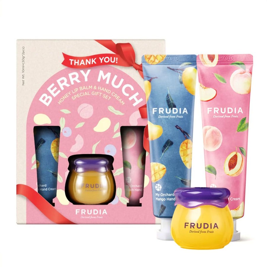 Vartalo Frudia | [Frudia] Honey Lip Balm & Hand Cream Gift Set Thank You Berry Much