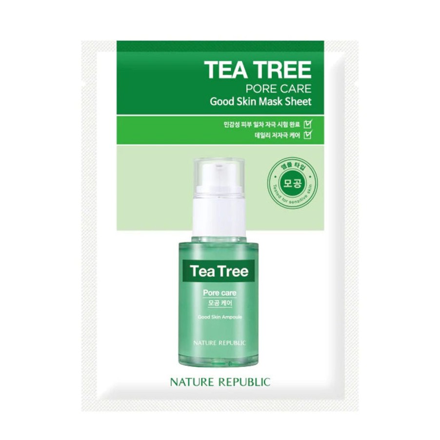 Ihonhoito Nature Republic | [Nature Republic] Good Skin Tea Tree Mask Sheet