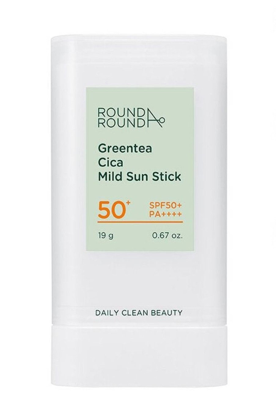 Ihonhoito Round A'Round | [Round A'Round] Green Tea Cica Mild Sun Stick Spf50+/Pa++++