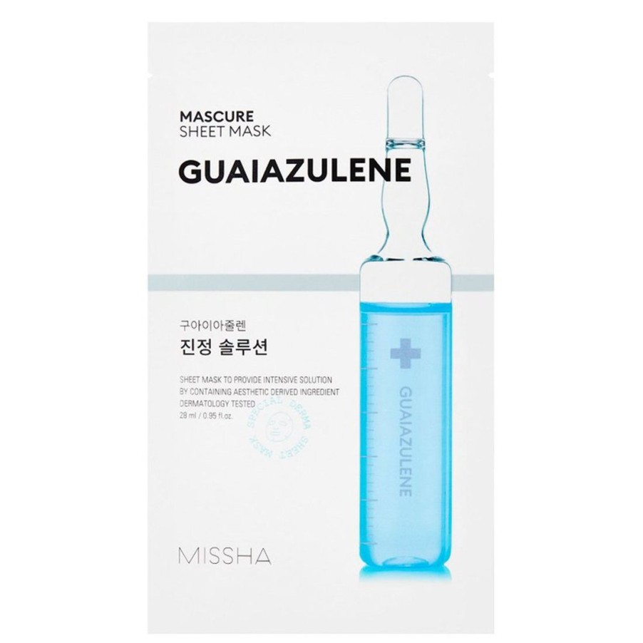 Ihonhoito Missha | [Missha] Mascure Calming Solution Guaiazulene Sheet Mask