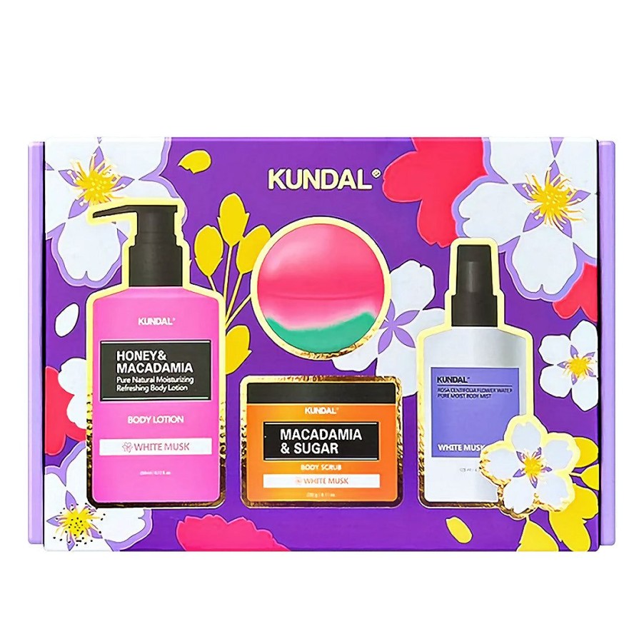 Matkakokoiset Tuotteet Kundal | [Kundal] White Musk Body Care Gift Set