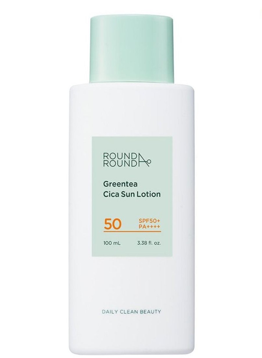 Ihonhoito Round A'Round | [Round A'Round] Green Tea Cica Sun Lotion Spf50+/Pa++++