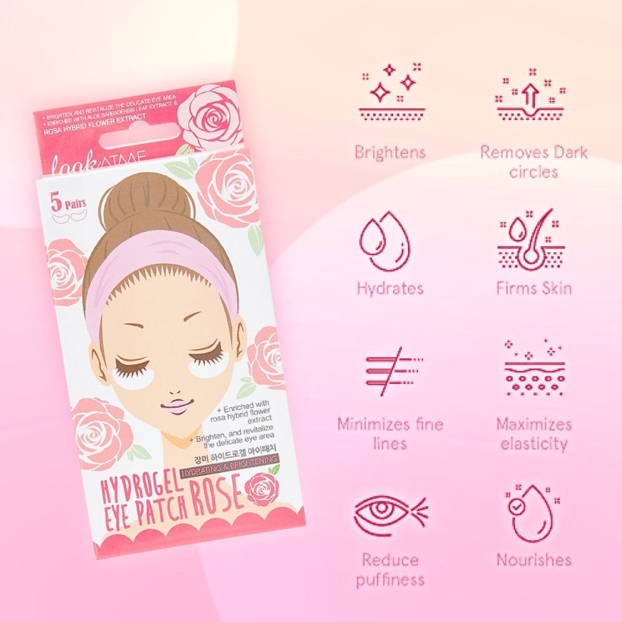 Ihonhoito Look At Me | [Look At Me] Hydrogel Eye Patch 5 Pairs : Rose