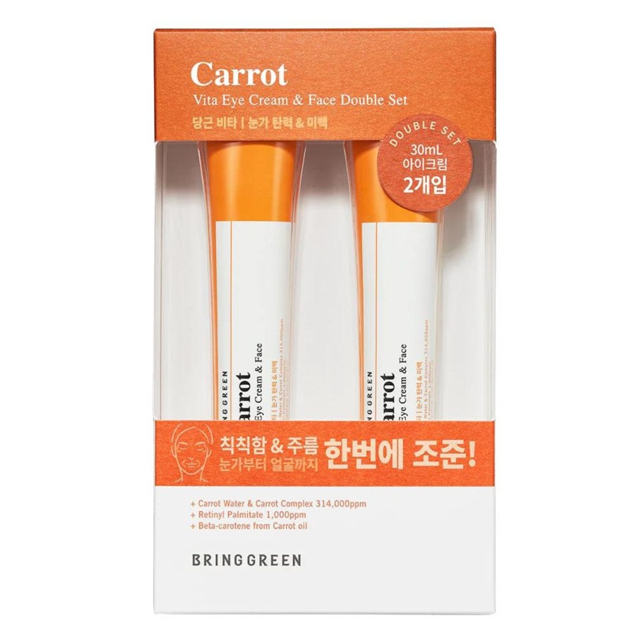 Ihonhoito Bring Green | [Bring Green] Carrot Vita Eye Cream & Face Double Set (30Ml X 2)