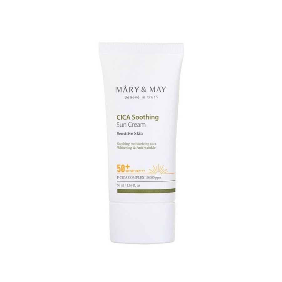 Ihonhoito Mary&May | [Mary&May] Cica Soothing Sun Cream Spf50+ Pa++++ 50Ml