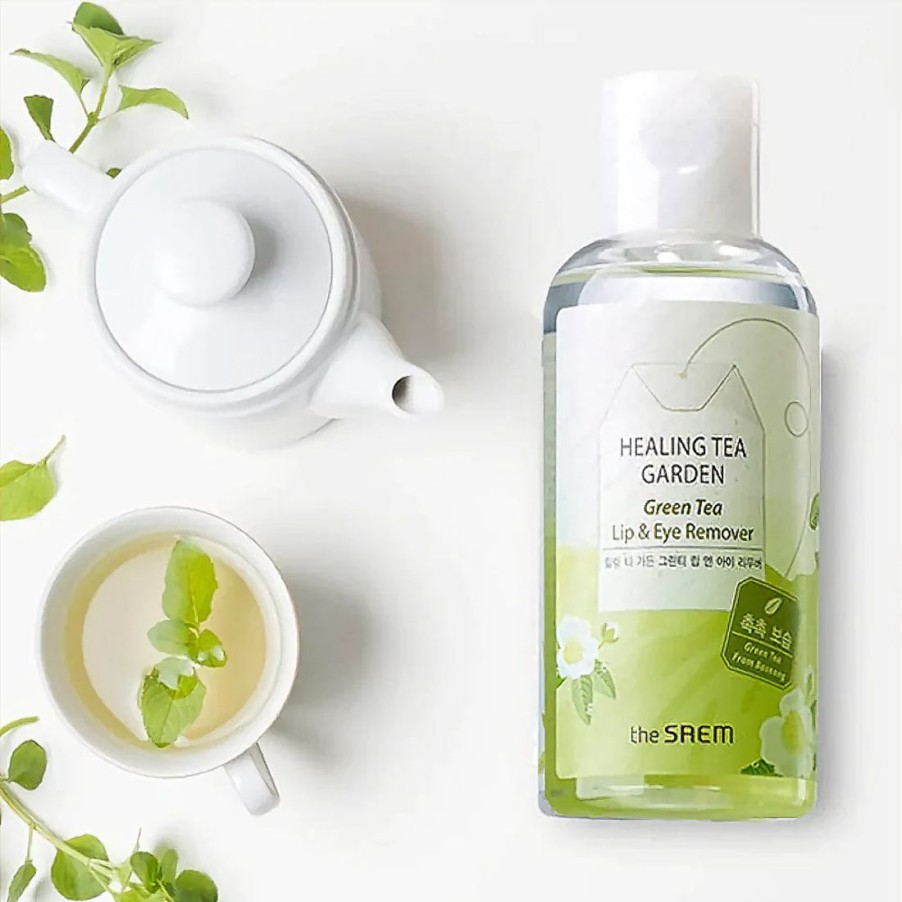 Ihonhoito The Saem | [The Saem] Healing Tea Garden Green Tea Lip & Eye Remover