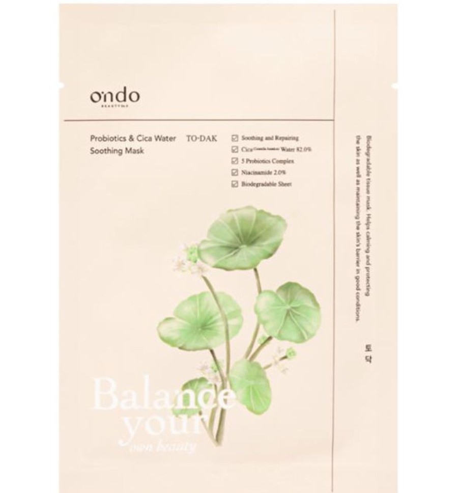 Ihonhoito Ondo Beauty 36.5 | [Ondo Beauty 36.5] Probiotics & Cica Water Soothing Mask To Dak