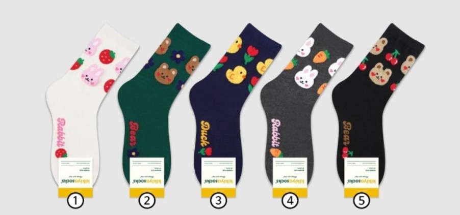 Lifestyle Yeppo & Soonsoo | Cutie Animal Socks