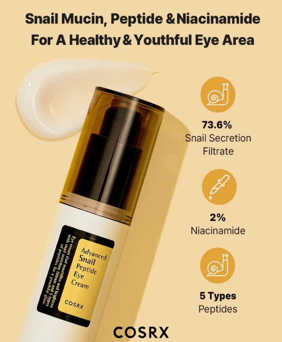 Ihonhoito Cosrx | [Cosrx] Advanced Snail Peptide Eye Cream