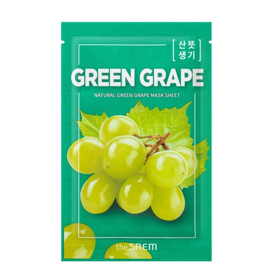 Ihonhoito The Saem | [The Saem] Natural Green Grape Mask Sheet