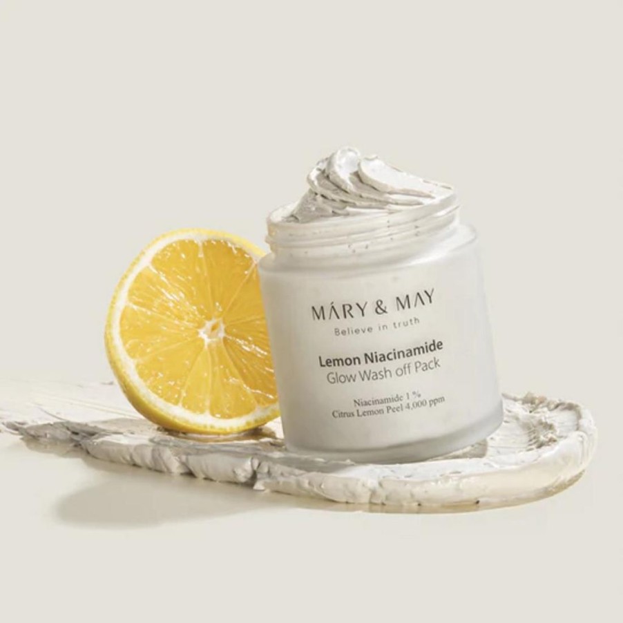 Ihonhoito Mary&May | [Mary&May] Lemon Niacinamide Glow Wash Off Pack