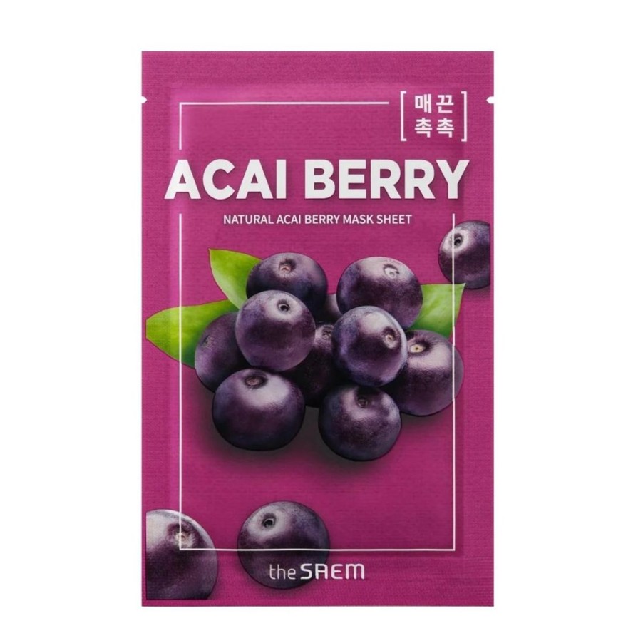 Ihonhoito The Saem | [The Saem] Natural Acai Berry Mask Sheet