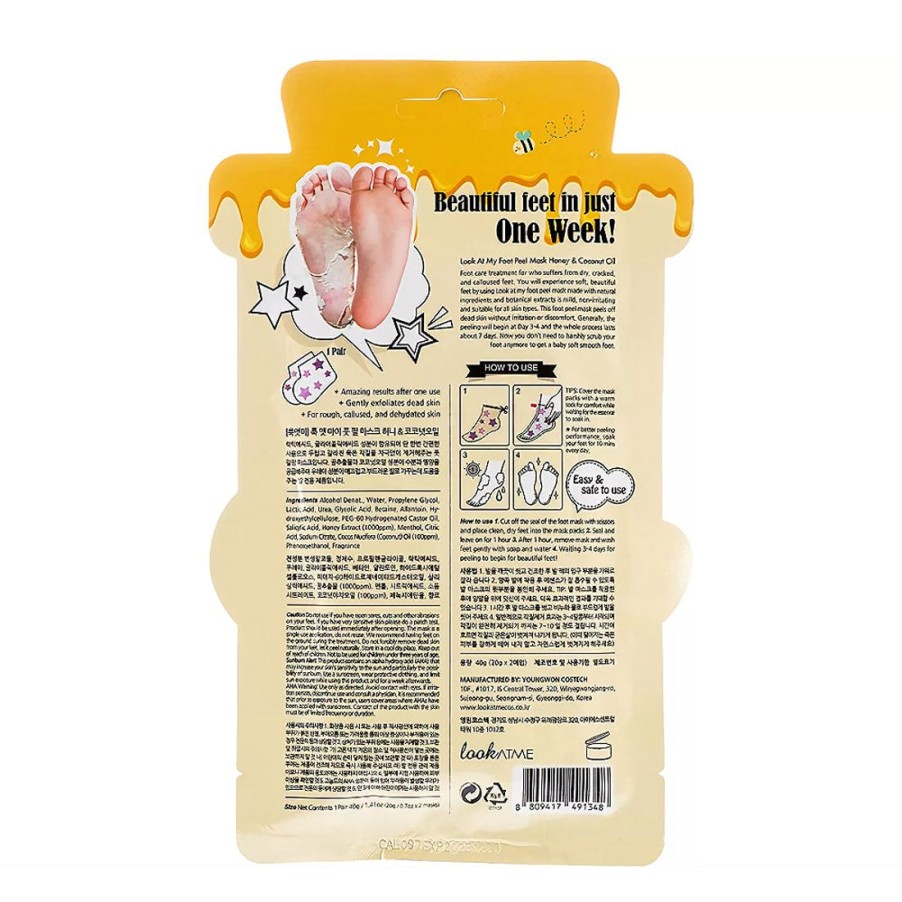 Vartalo Look At Me | [Look At Me] Look At My Foot Peel Mask : Coconut & Honey