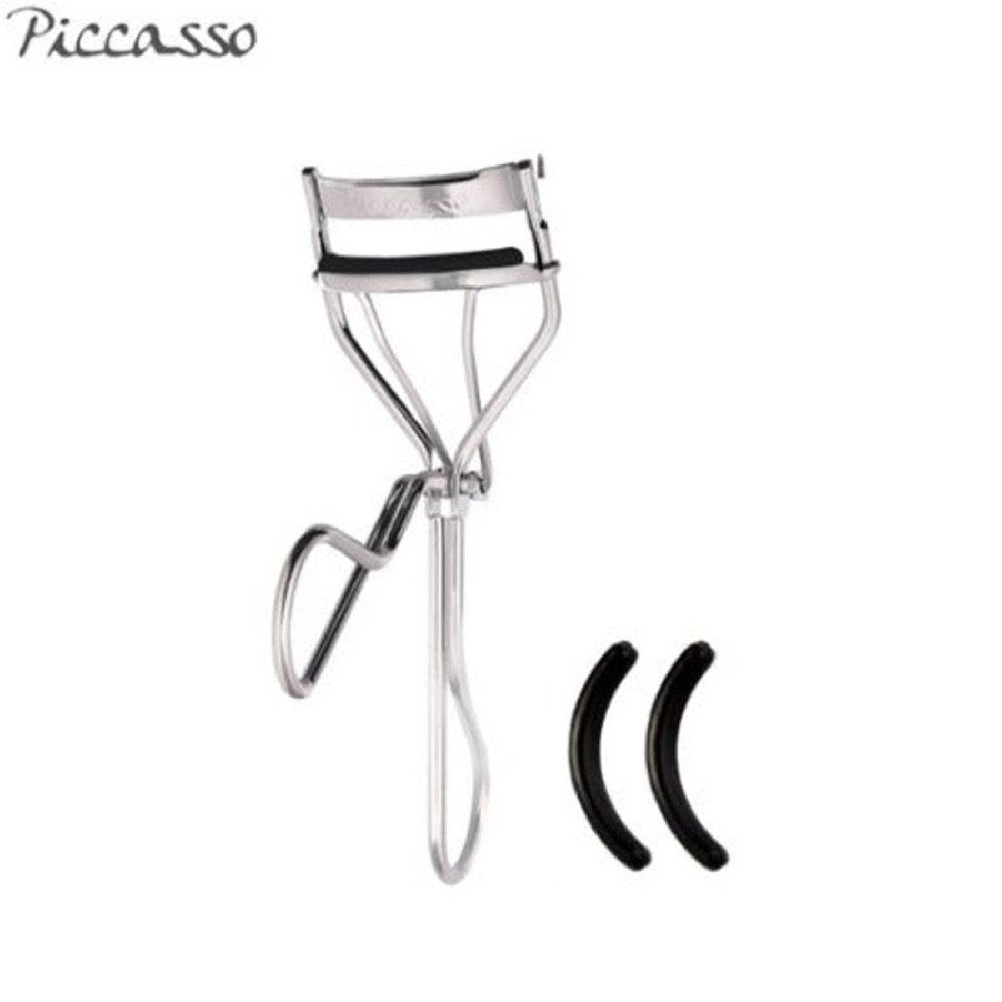 Meikki Piccasso | [Piccasso] Eyelash Curler Silver + Silicone Refill Pad 2Ea