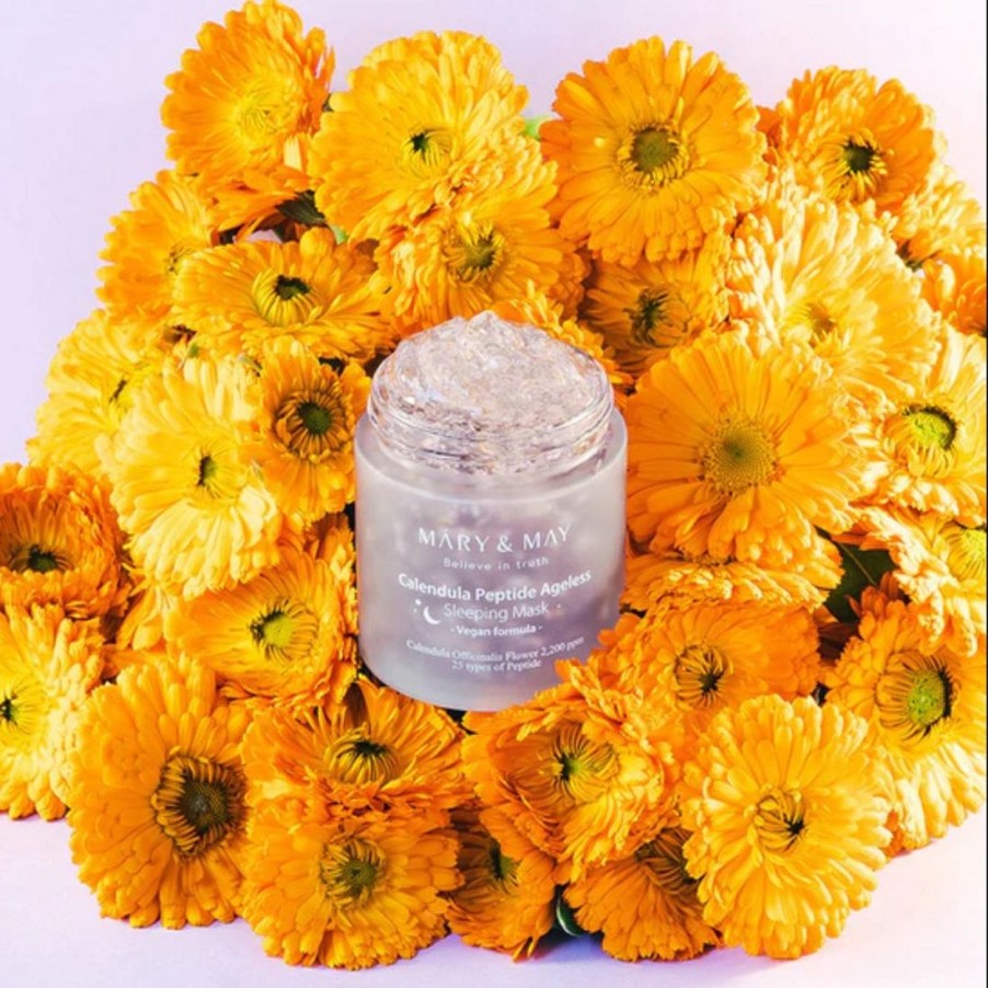 Ihonhoito Mary&May | [Mary&May] Calendula Peptide Ageless Sleeping Mask