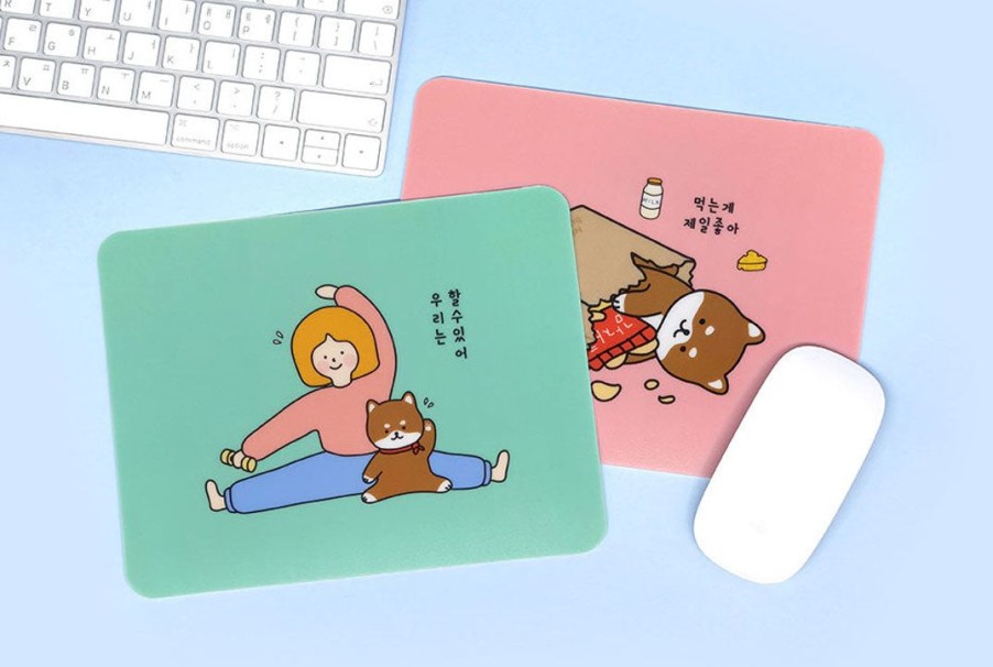 Lifestyle Stationary | Shiba & Girl Mouse Pad