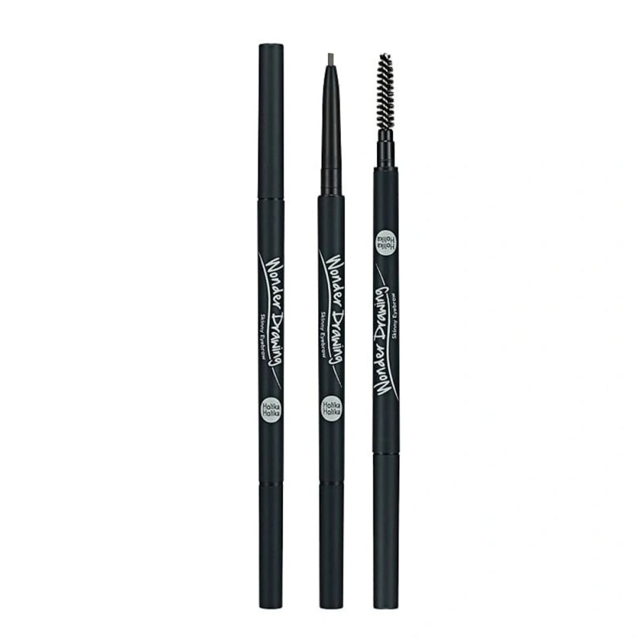 Meikki Holika Holika | [Holika Holika] Wonder Drawing Skinny Eyebrow 01 Gray Black