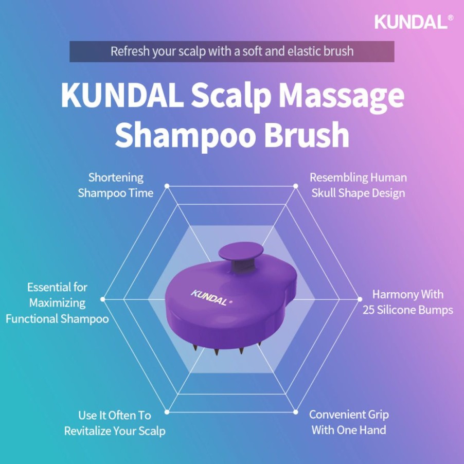 Hiukset Kundal | [Kundal] Scalp Massage Shampoo Brush