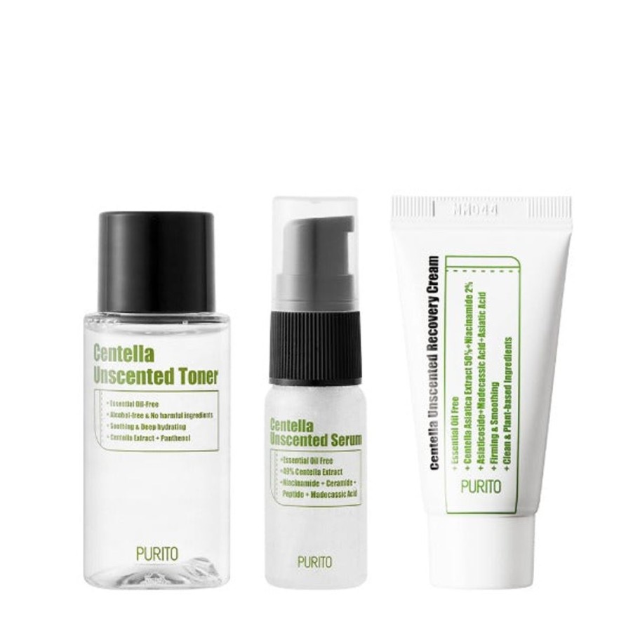 Matkakokoiset Tuotteet Purito | [Purito] Centella Unscented Mini Kit