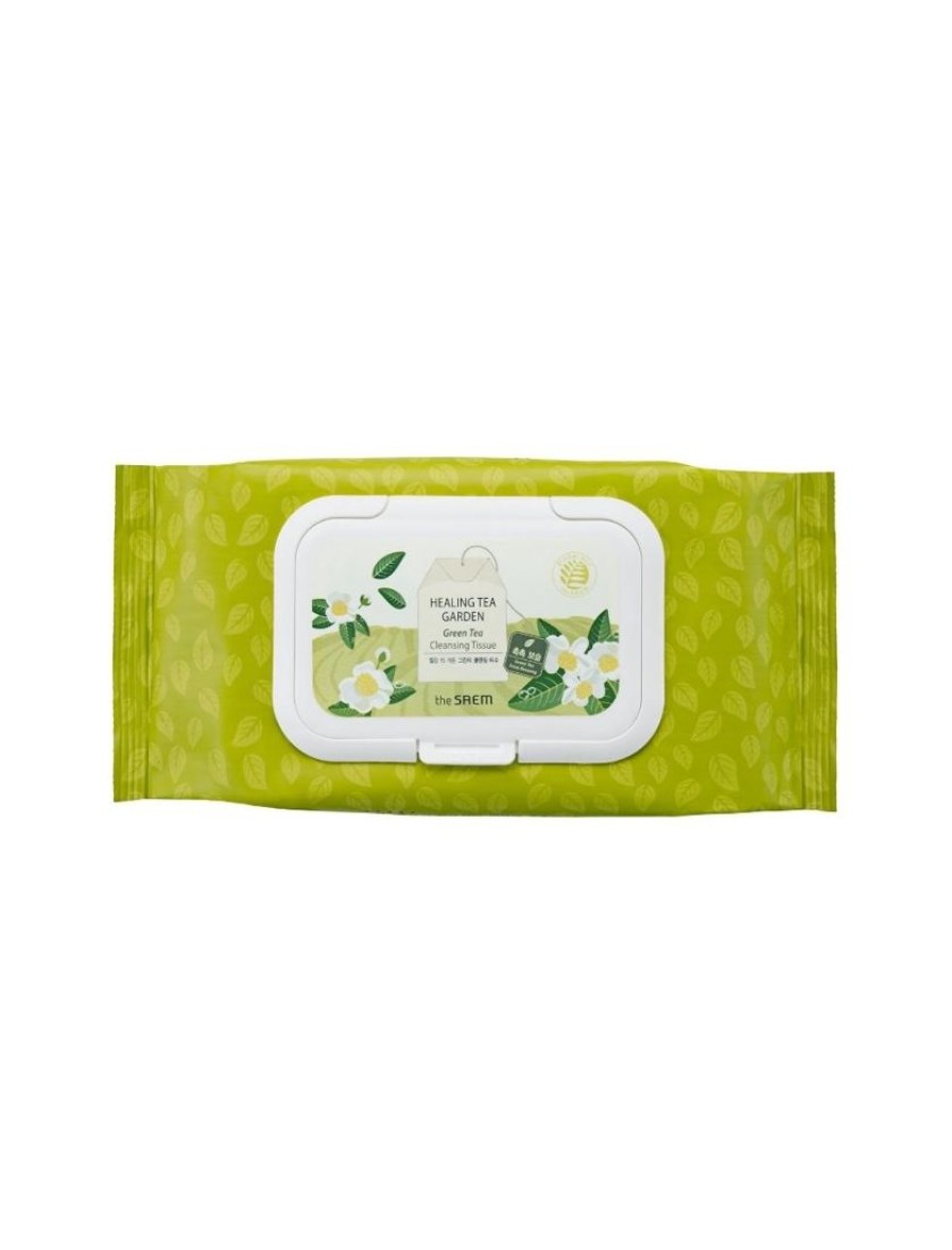 Ihonhoito The Saem | [The Saem] Healing Tea Garden Green Tea Cleansing Tissue